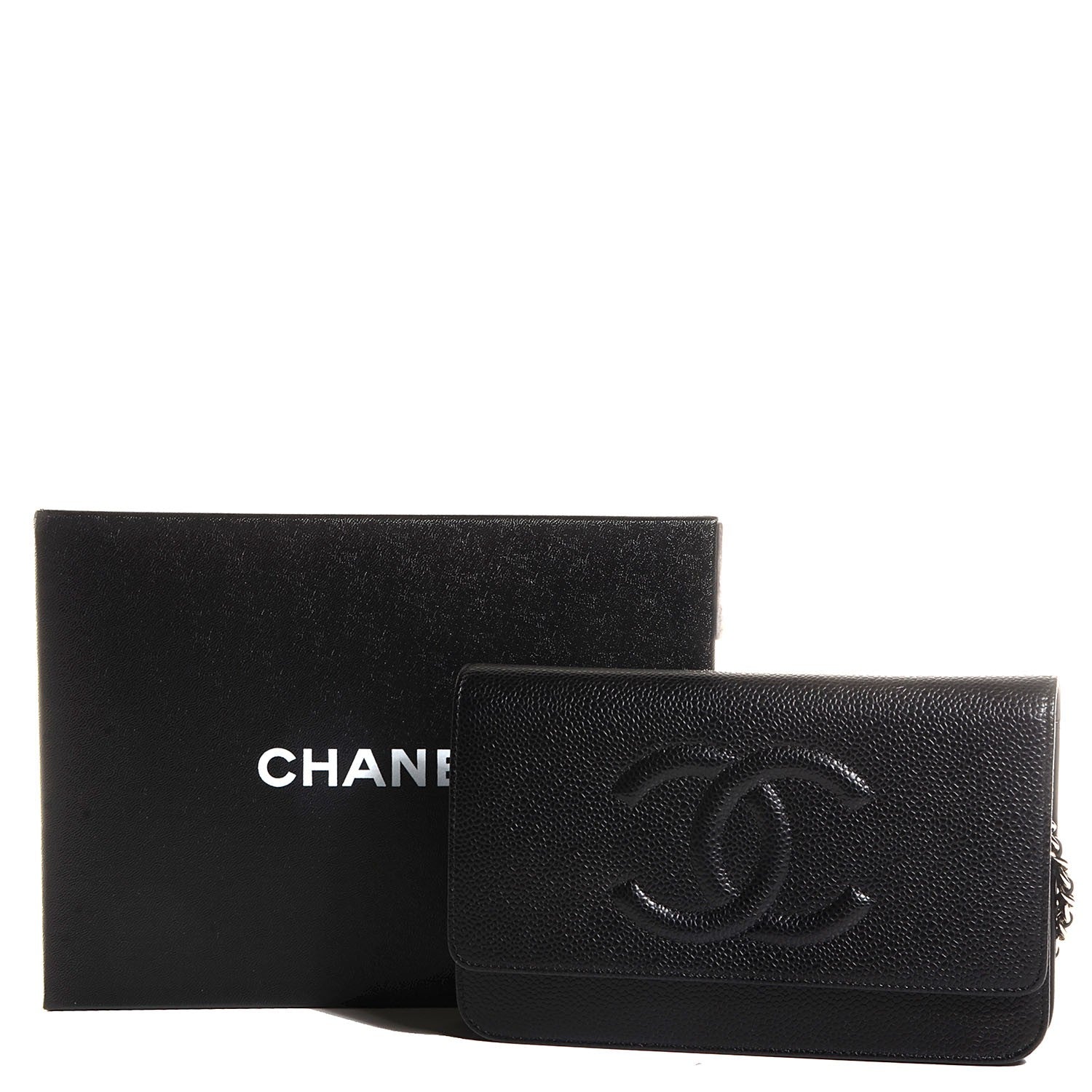Chanel Caviar Timeless CC Wallet on Chain WOC Black 9 of 9