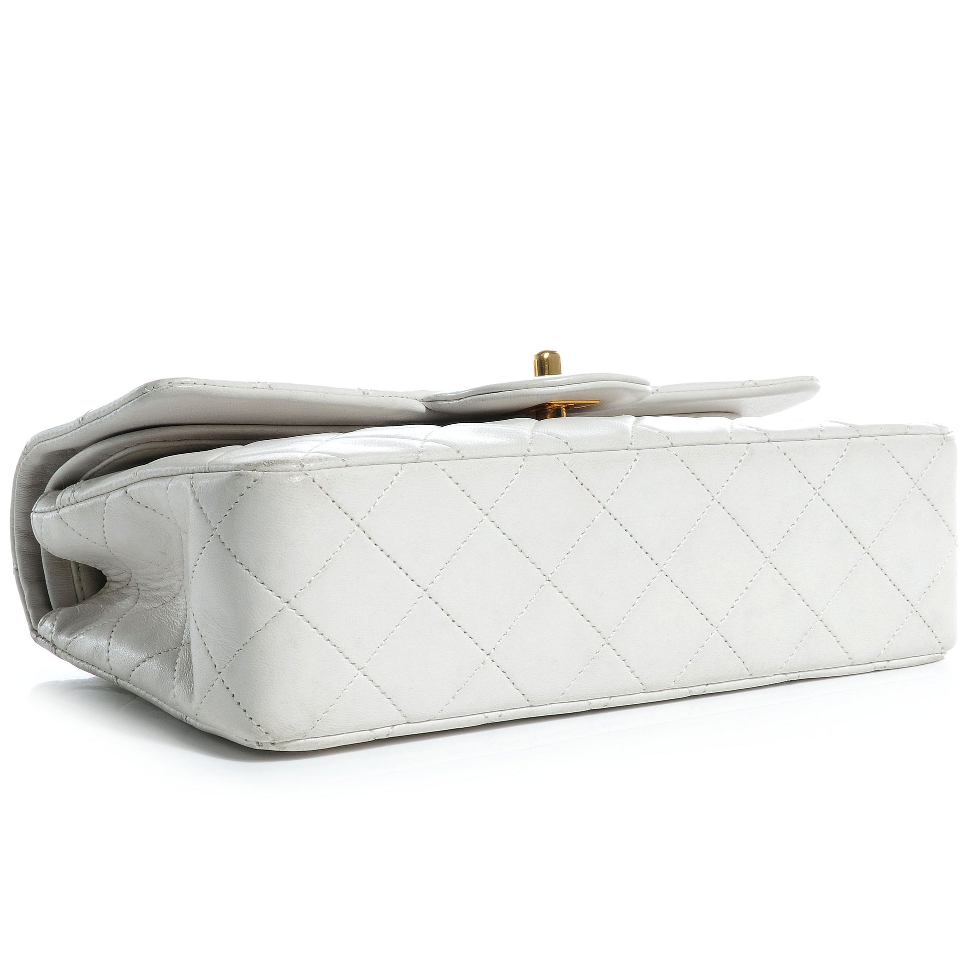 Chanel Lambskin Quilted Small Double Flap White 4 of 8