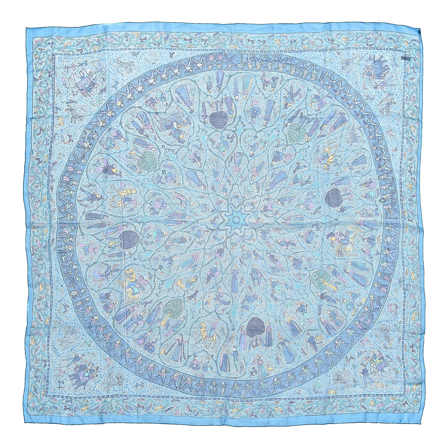 Silk Mousseline Avec L'Aimable Autorisation du Lalbhai Dalpatbhai Indology Shawl 140