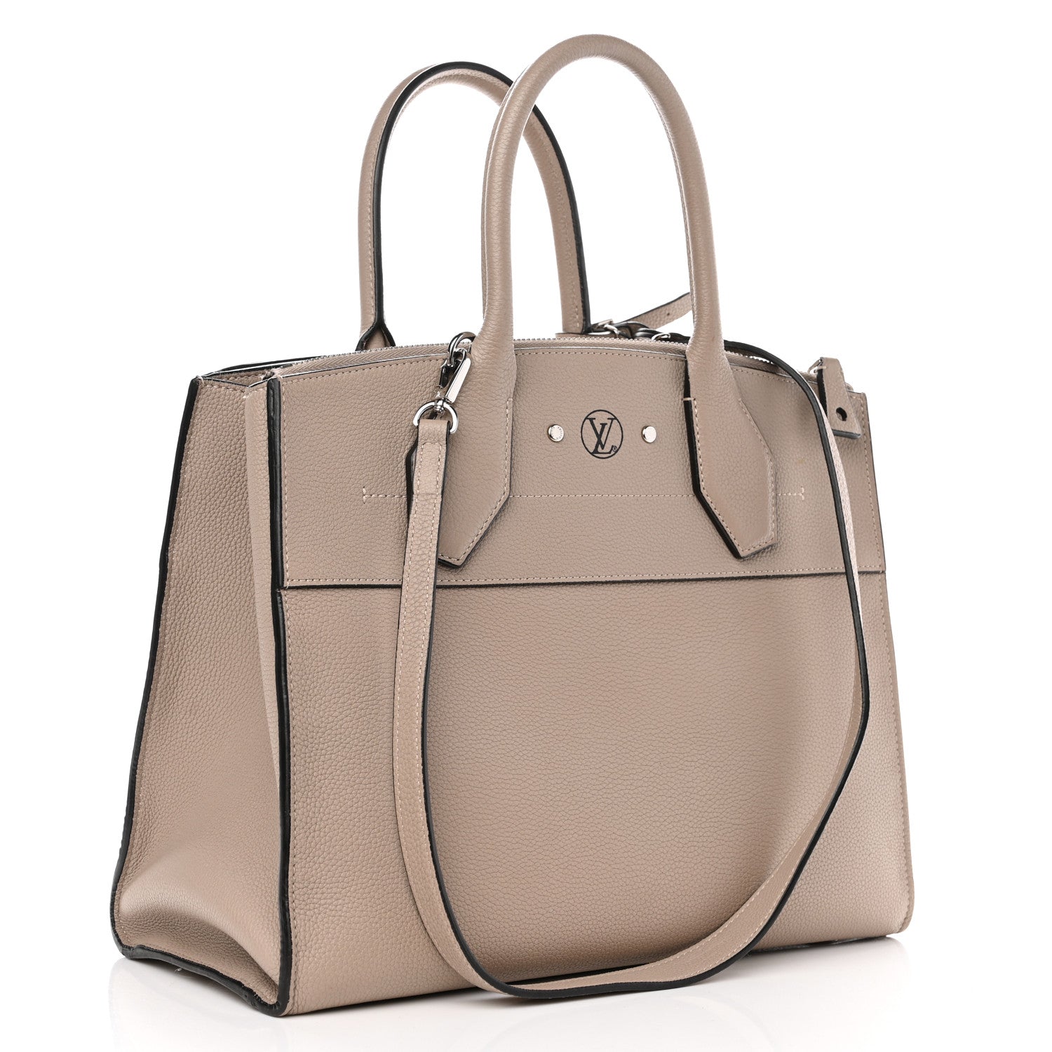 Louis Vuitton Calfskin City Steamer MM Galet 3 of 8