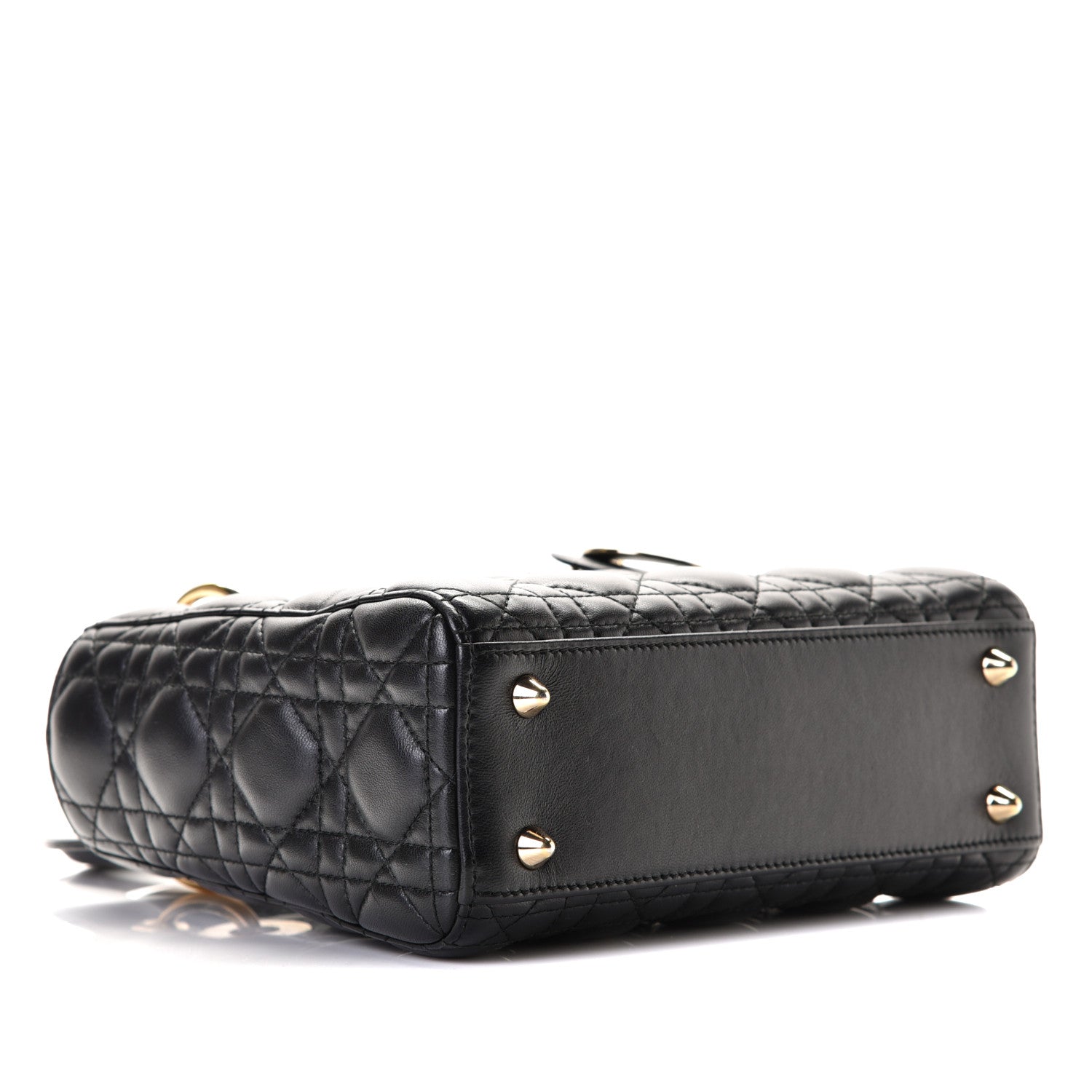 Christian Dior Lambskin Cannage Small My ABCDior Lady Dior Black 5 of 8