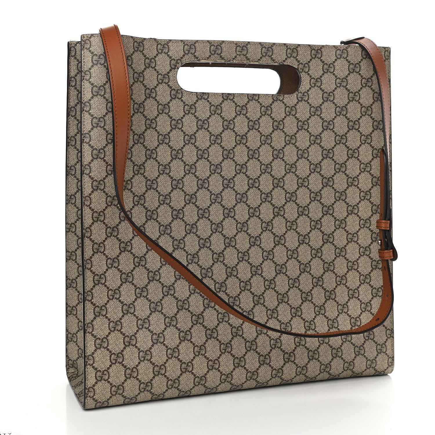 Gucci GG Supreme Monogram Blooms Embroidered Medium XL Tote 2 of 14