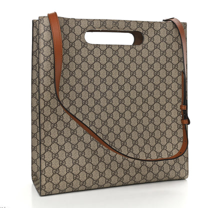 Gucci GG Supreme Monogram Blooms Embroidered Medium XL Tote 2 of 14
