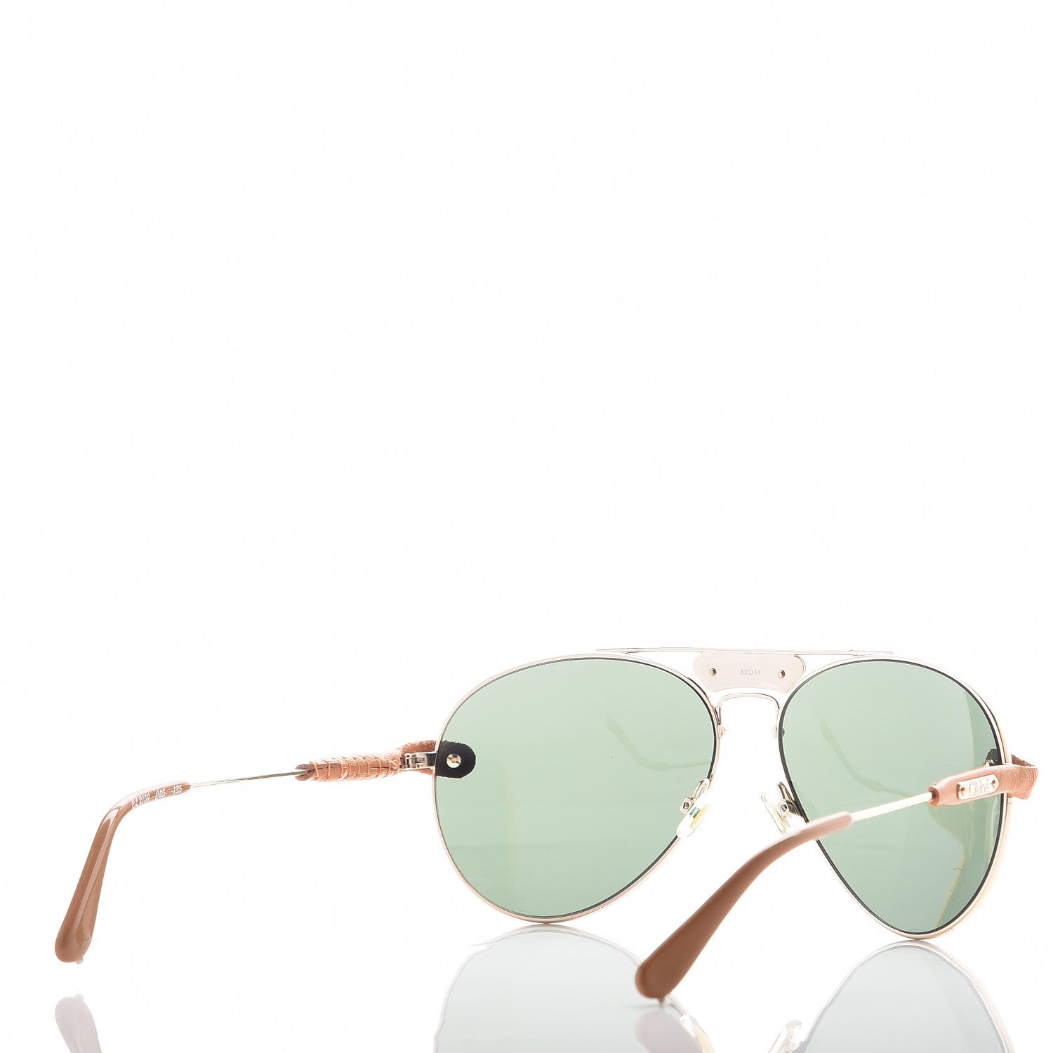 Chloe Tamaris Aviator Sunglasses CL 2104 Gold Tan 4 of 8