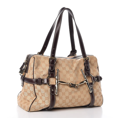 Gucci Monogram 85th Anniversary Boston Tote Brown 3 of 15