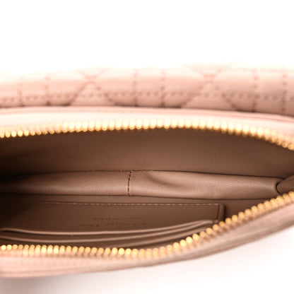 Christian Dior Supple Calfskin Cannage Caro Pouch with Chain Rose Des Vents 5 of 9