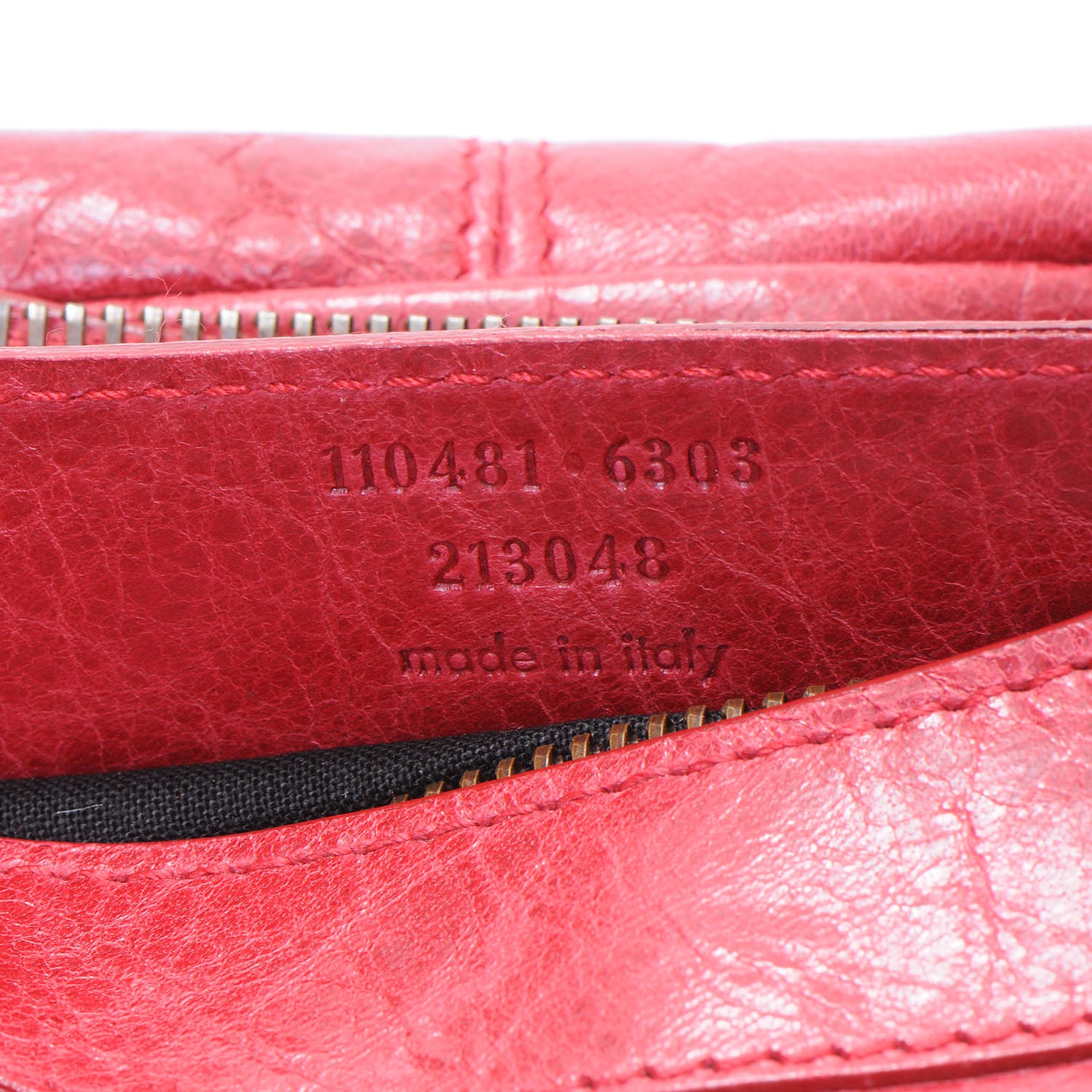 Balenciaga Chevre Porte Toilette Makeup Clutch Sang 7 of 7