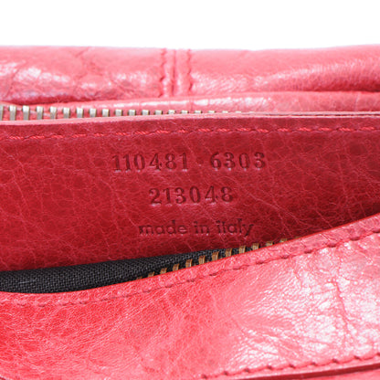 Balenciaga Chevre Porte Toilette Makeup Clutch Sang 7 of 7