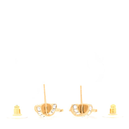 Chanel Crystal CC X Drop Earrings Gold 3 of 6