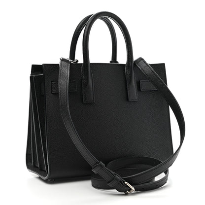 Saint Laurent Grained Calfskin Nano Sac De Jour Black 2 of 15