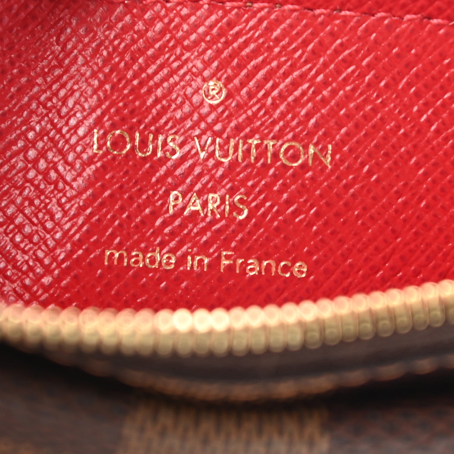 Louis Vuitton Damier Ebene Recto Verso Card Holder Red 6 of 7