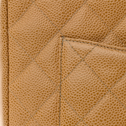 Chanel Caviar Quilted Petit Shopping Tote PST Dark Beige 17 of 19