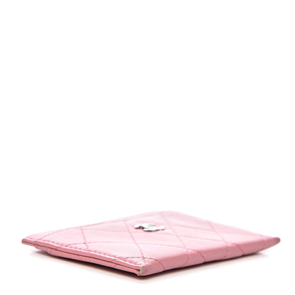 Chanel Lambskin Quilted Card Holder Pink 4 of 13