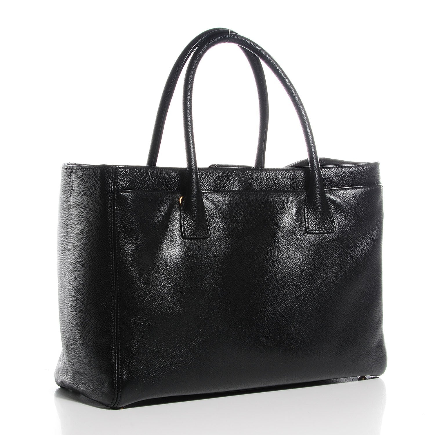 Chanel Calfskin Cerf Executive Shopper Tote Black 3 of 8