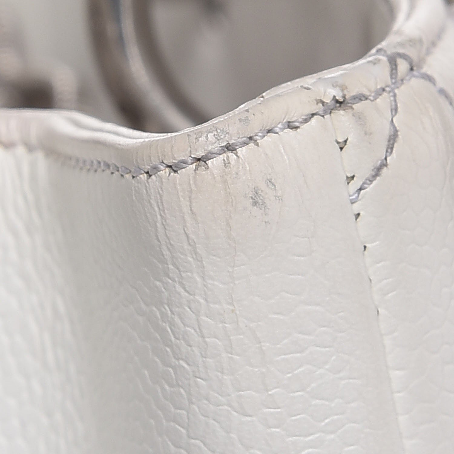 Chanel Caviar Quilted Grand Shopping Tote GST White 13 of 17