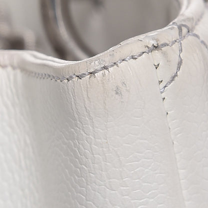 Chanel Caviar Quilted Grand Shopping Tote GST White 13 of 17