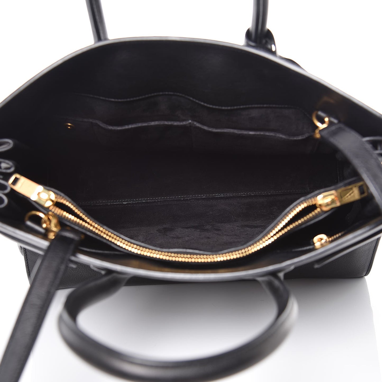 Calfskin Small Sac De Jour Black