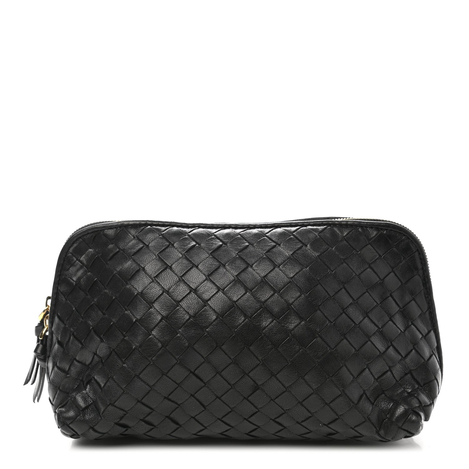 Bottega Veneta Nappa Intrecciato Small Cosmetic Pouch Black 1 of 7
