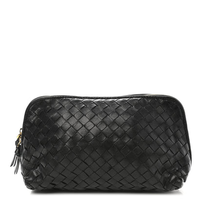 Bottega Veneta Nappa Intrecciato Small Cosmetic Pouch Black 1 of 7