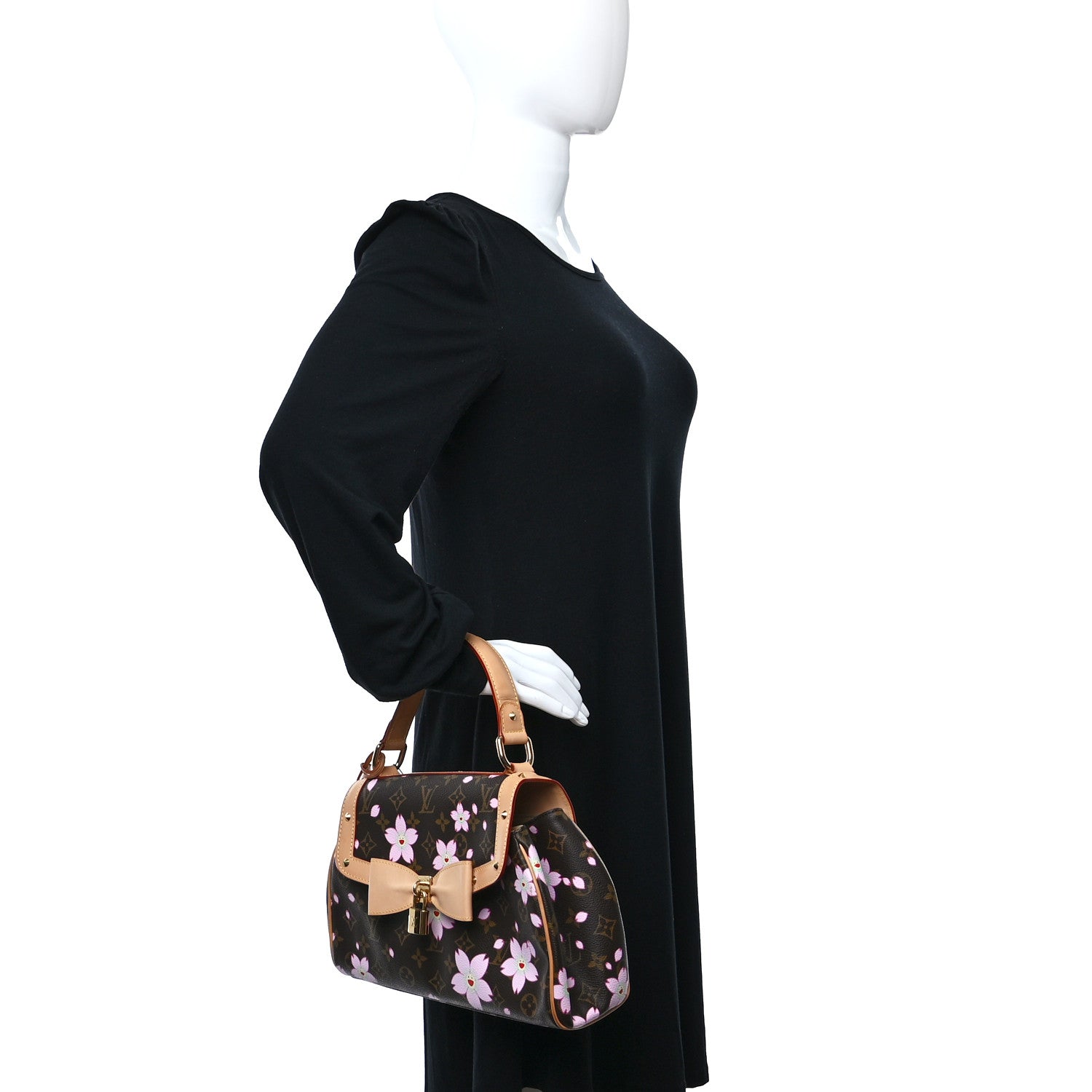 Louis Vuitton Monogram Cherry Blossom Sac Retro Bag Brown 3 of 8