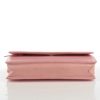 Chanel Caviar Timeless CC Wallet on Chain WOC Pink 3 of 12