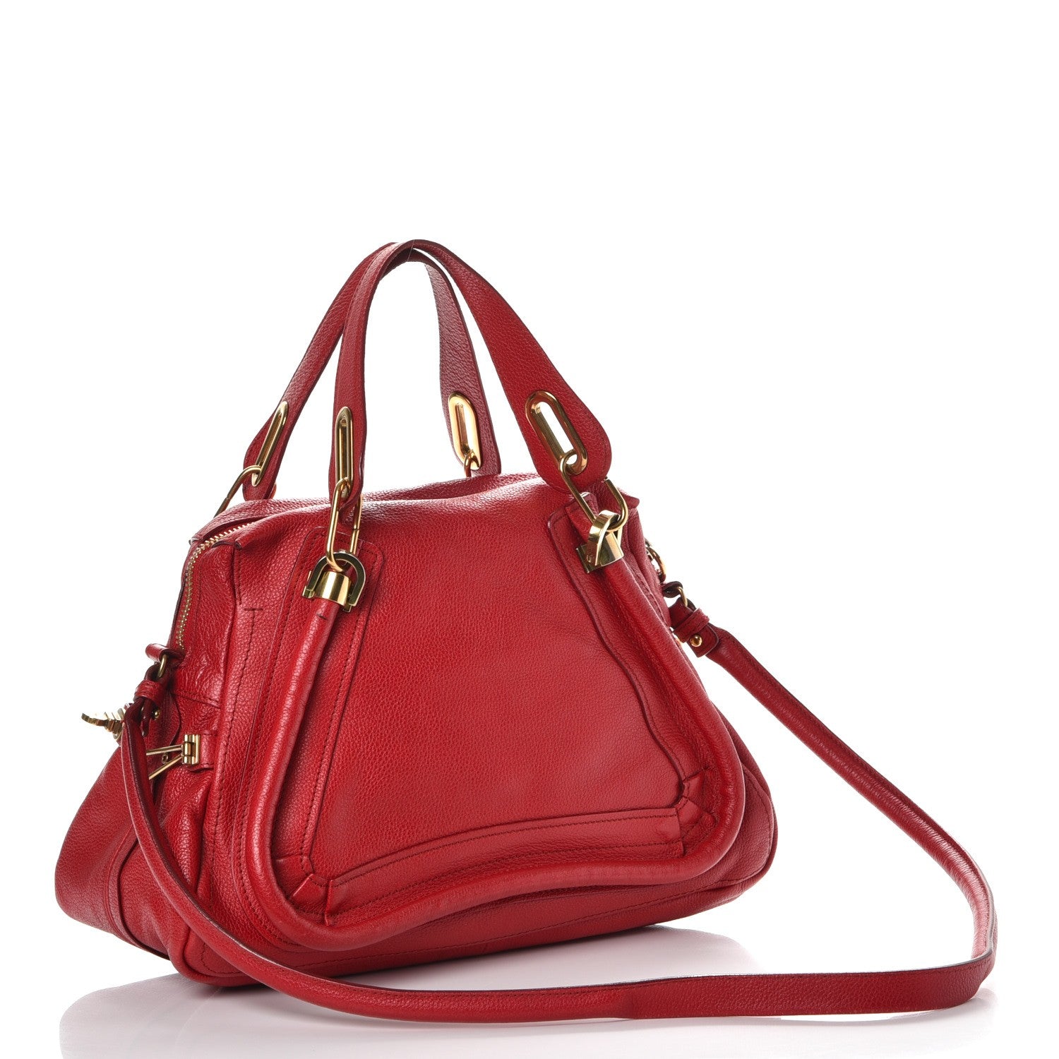 Chloe Calfskin Medium Paraty Holly Berry 4 of 13