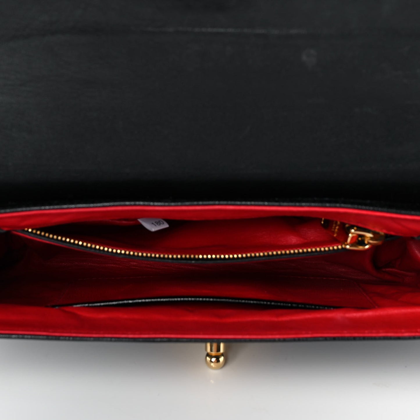 Vernice Saffiano Clutch Black