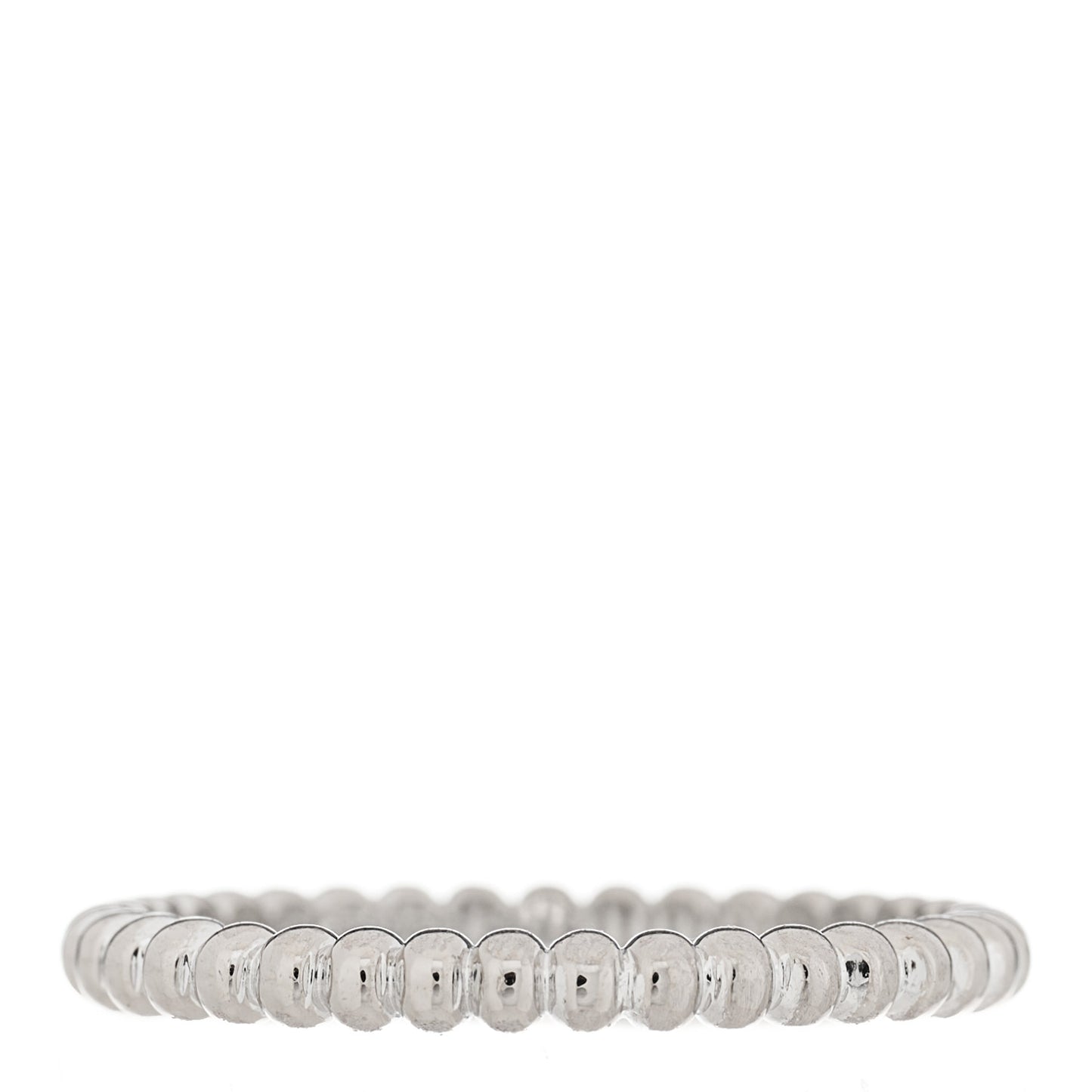 18K White Gold Small Perlee Ring 53 6.25