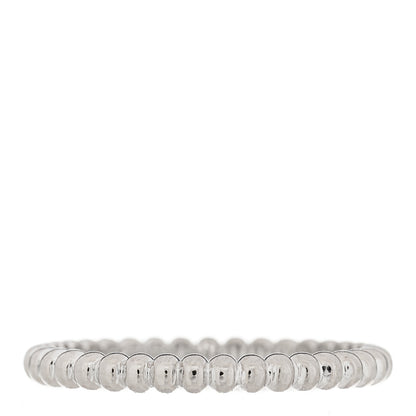 Van Cleef & Arpels 18K White Gold Small Perlee Ring 53 6.25 3 of 4