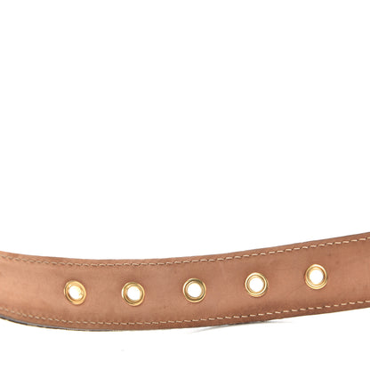 Fendi Fabric Calfskin FF Belt 80 32 Tobacco 6 of 6