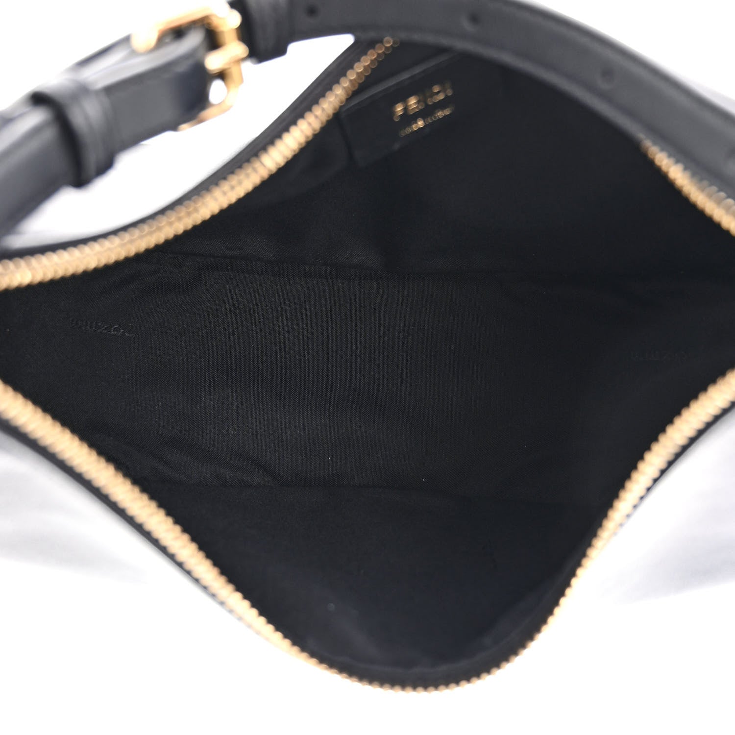 Fendi Vitello Grace Matte Small Fendigraphy Hobo Bag Black 5 of 12