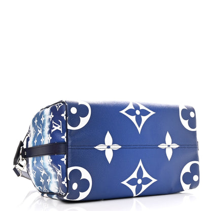 Louis Vuitton Monogram Escale Speedy Bandouliere 30 Blue 4 of 12