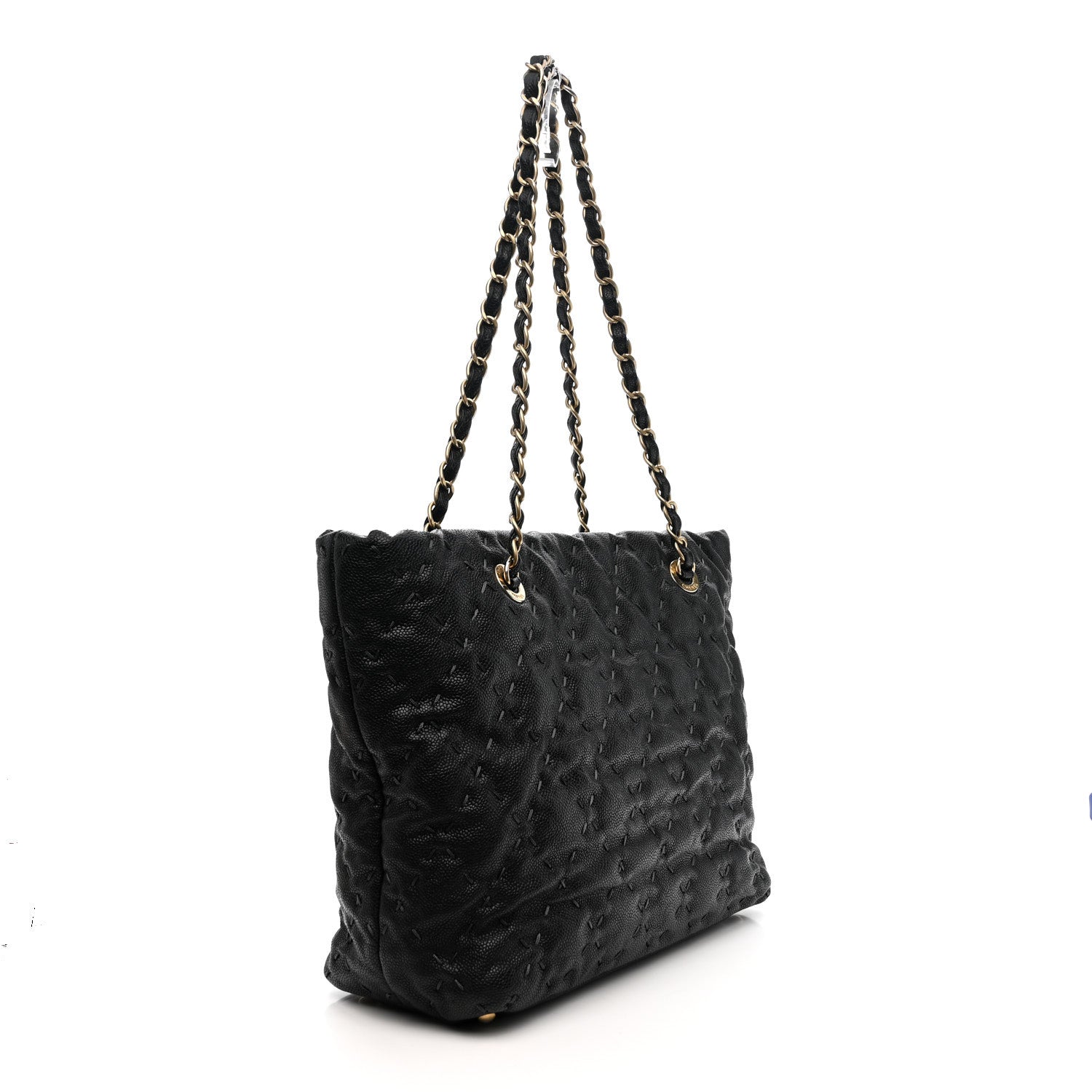 Chanel Caviar Wild Stitch Tote Black 2 of 9