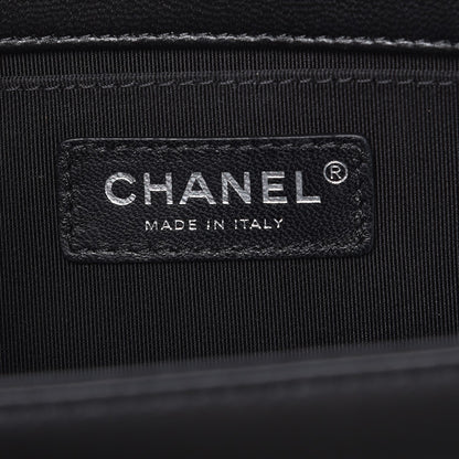Chanel Lambskin Quilted Medium Boy Flap Black 6 of 8