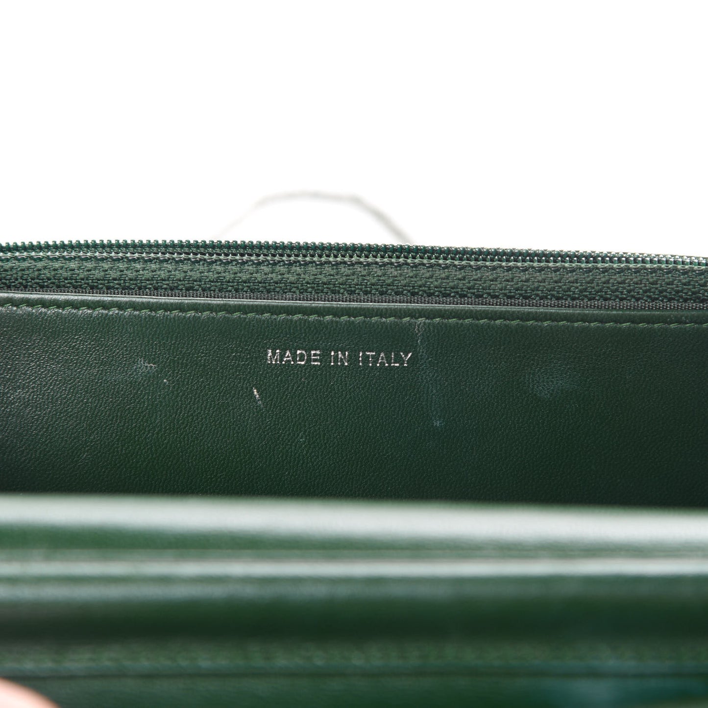 Lambskin Quilted Boy Wallet On Chain WOC Green