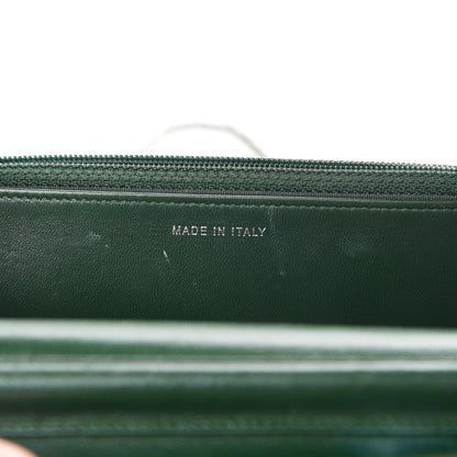 Chanel Lambskin Quilted Boy Wallet On Chain WOC Green 7 of 17