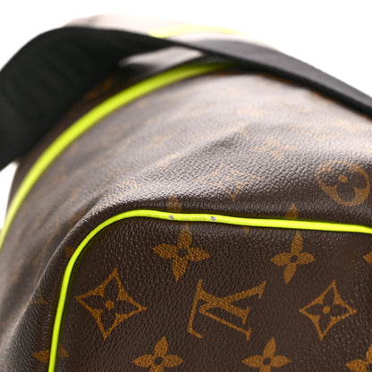 Louis Vuitton Monogram Macassar Keepall Bandouliere 50 Florescent Yellow 9 of 12