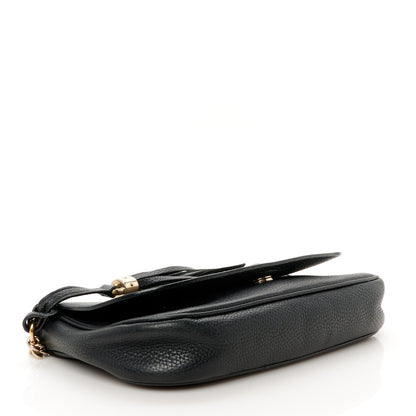 Gucci Pebbled Calfskin Medium Soho Flap Crossbody Black 4 of 11