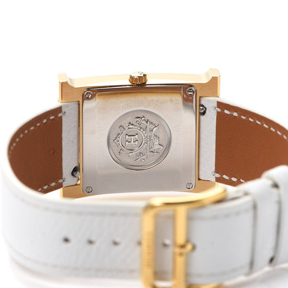 Hermes Stainless Steel Epsom 26mm Heure H Hour Quartz Watch Blanc 4 of 5