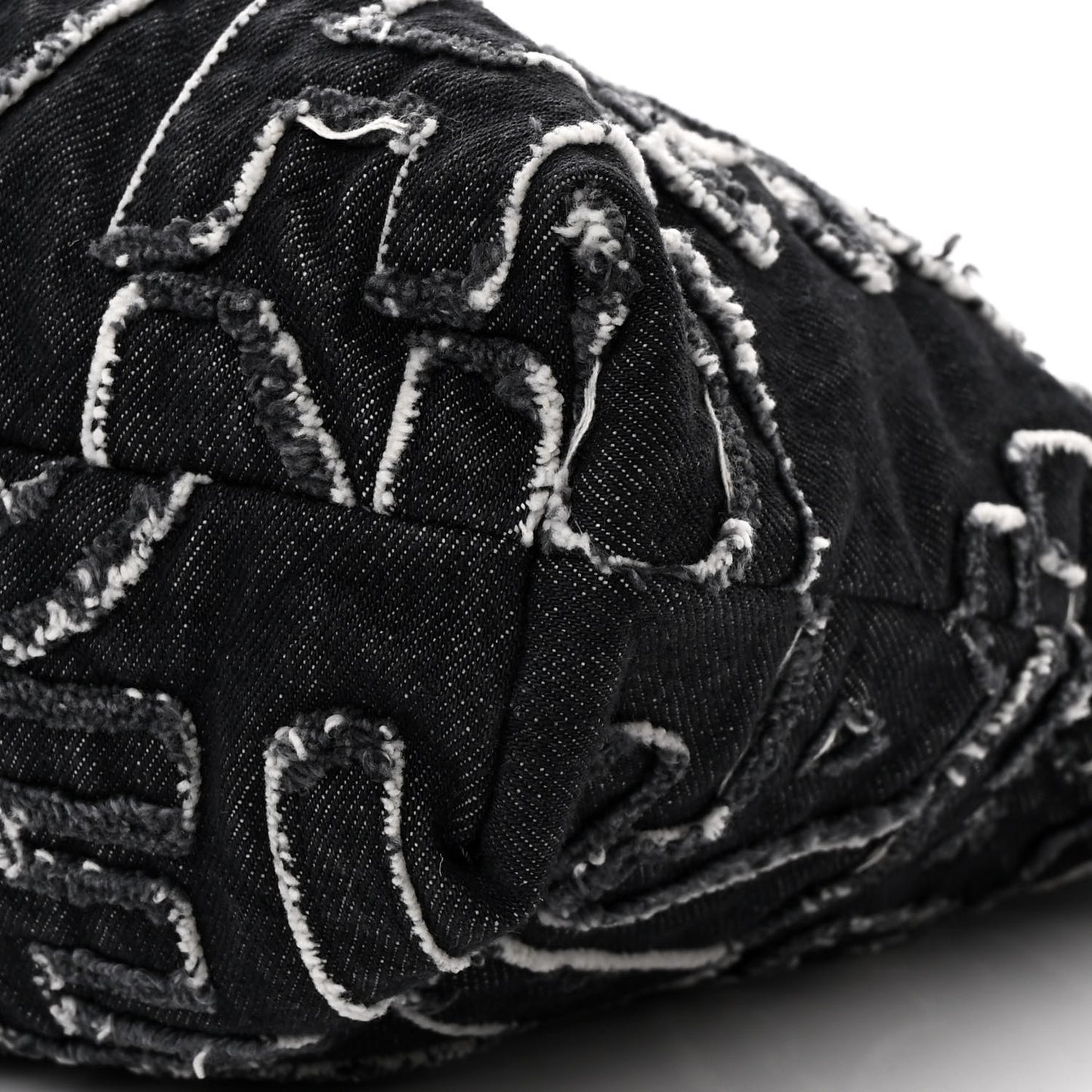 Denim Patchwork Quilted Chanel 22 Black