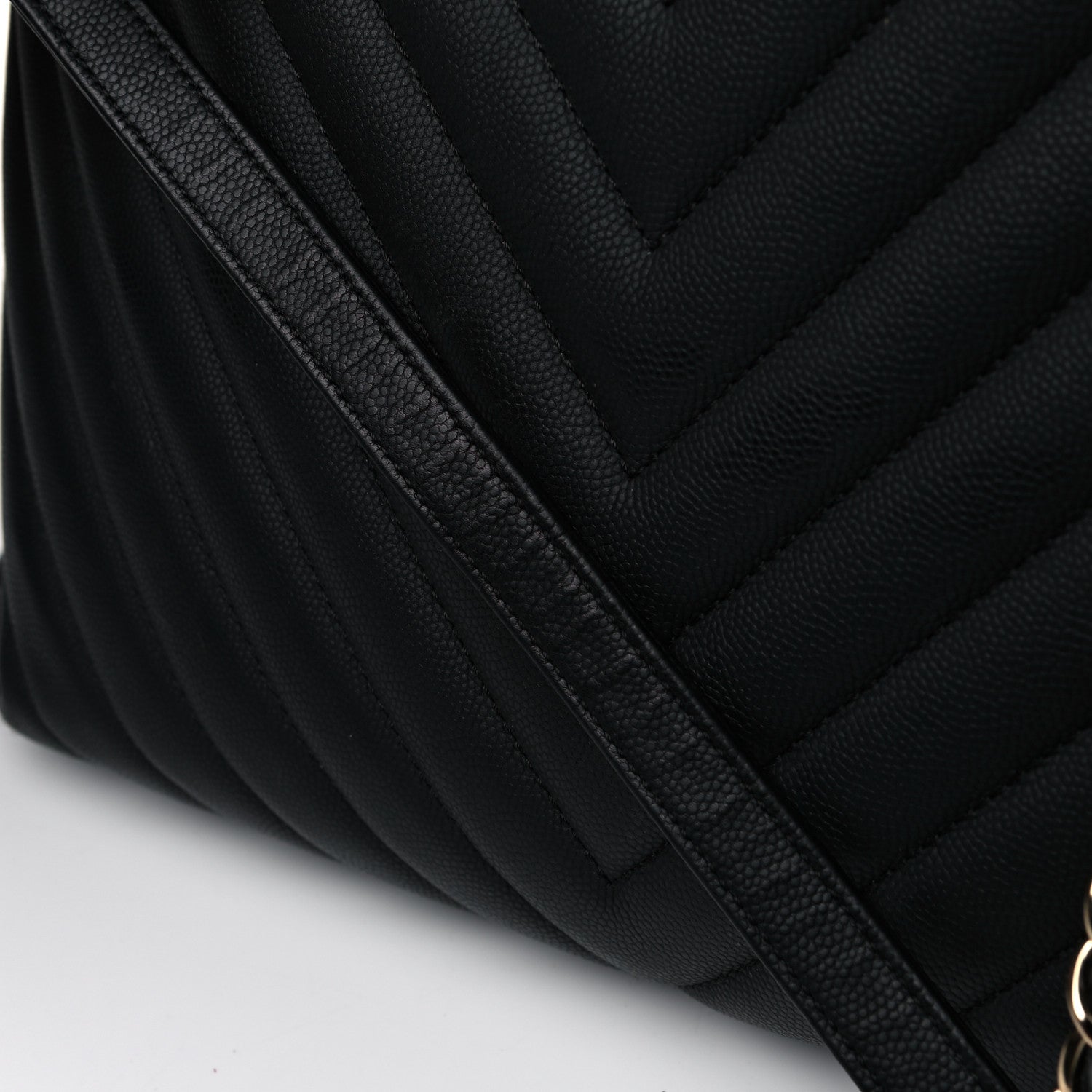 Chanel Goatskin Quilted Large City Rock Shopping Bag Black 20 of 30