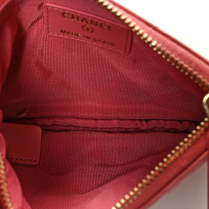 Chanel Aged Calfskin Quilted Small Reissue Cosmetic Case Pink 5 of 7