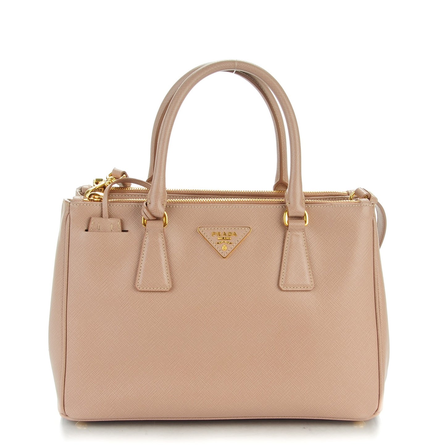 Saffiano Small Galleria Double Zip Tote Cammeo