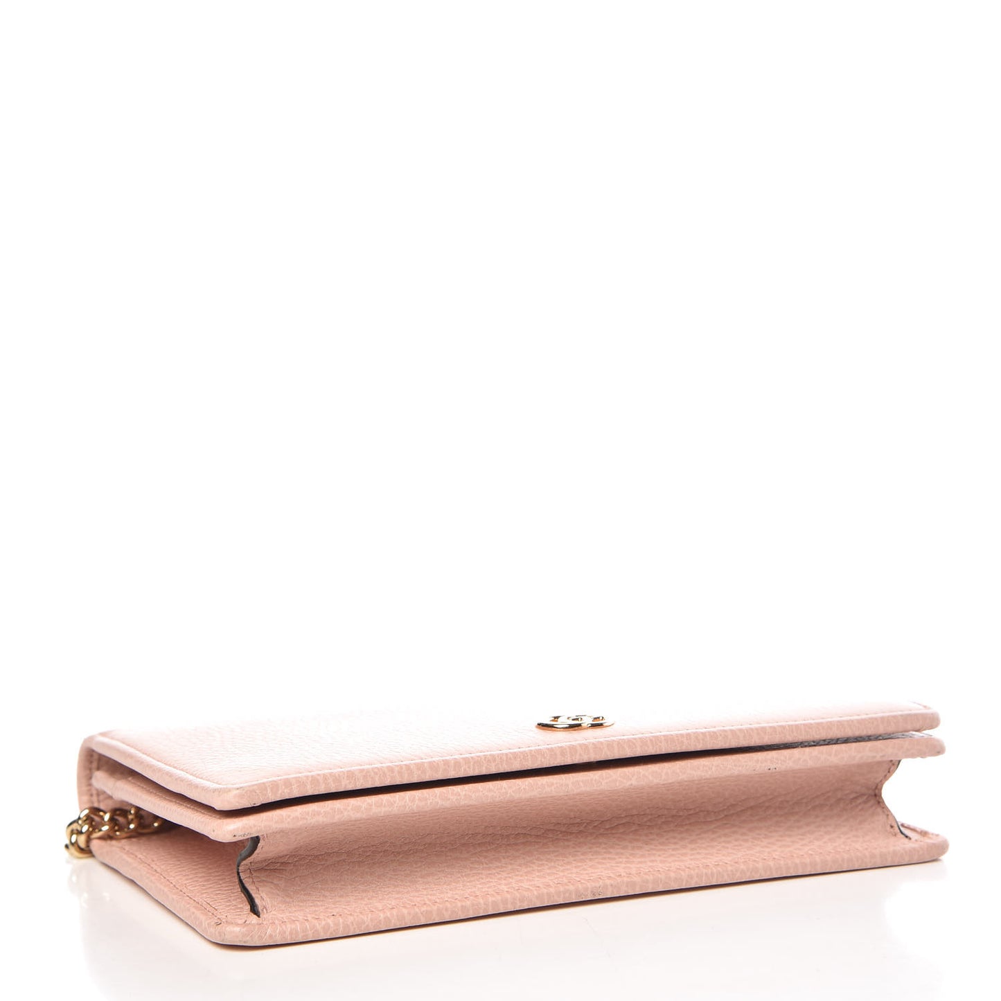 Dollar Calfskin Mini GG Marmont Chain Wallet Perfect Pink