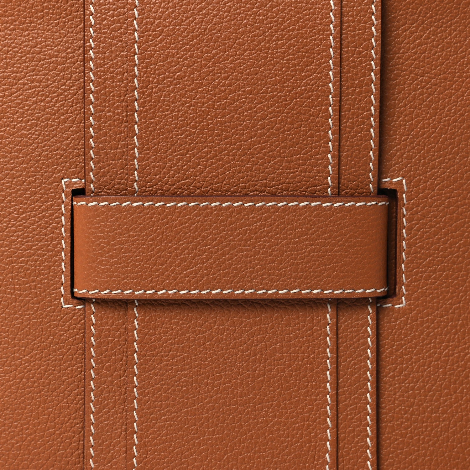 Hermes Evergrain Evercolor H Passant Clutch Gold 9 of 12