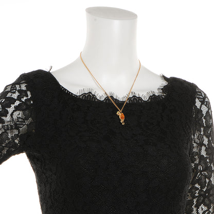 Cartier 18k Yellow Gold Tsavorite Onyx Panthere de Necklace 2 of 9