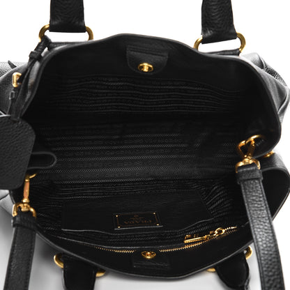 Prada Vitello Daino Tote Nero Black 6 of 9