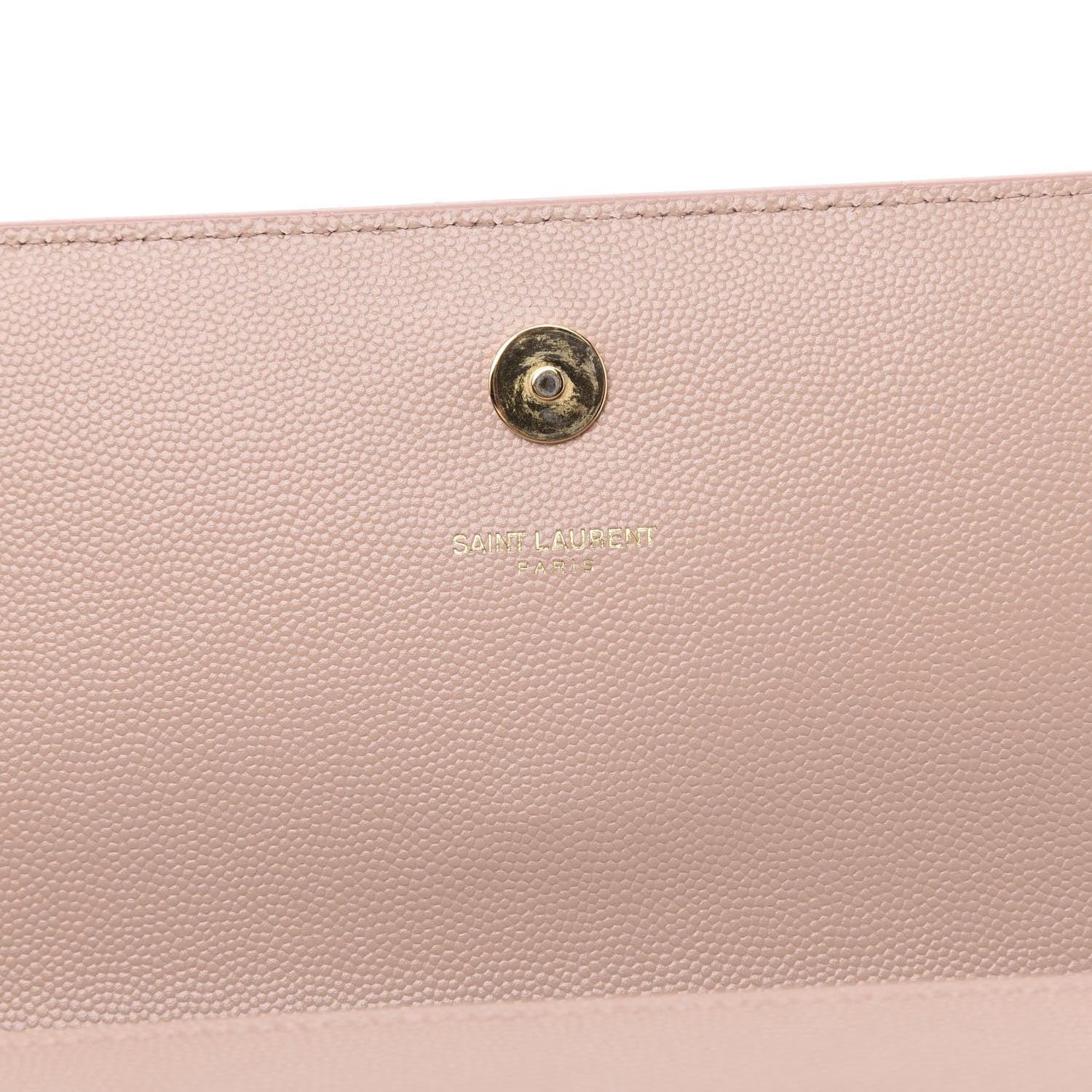 Saint Laurent Grain De Poudre Classic Monogram Cassandre Clutch Blush 7 of 10