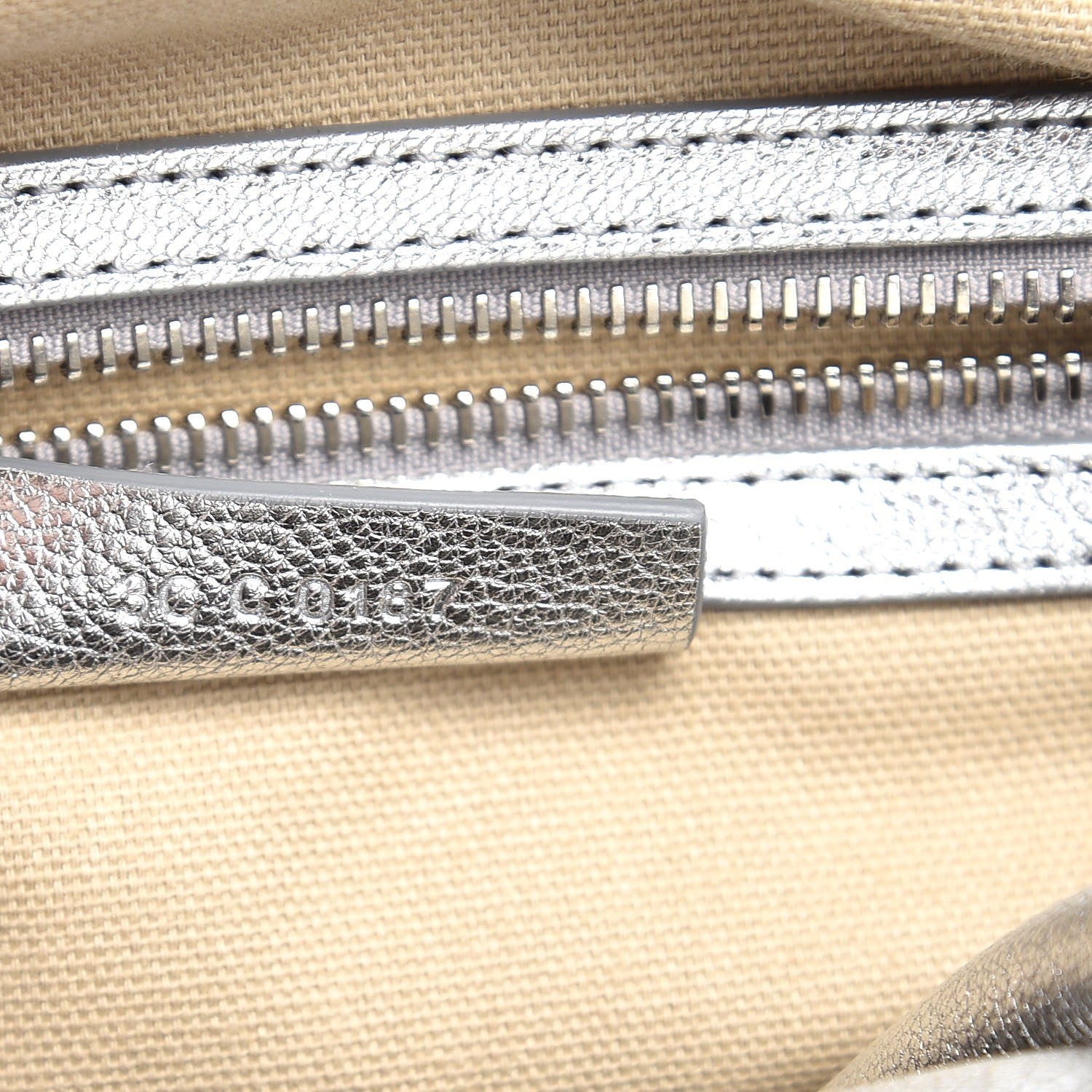 Givenchy Metallic Sugar Goatskin Small Antigona Silver 8 of 8