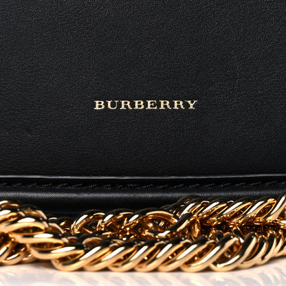 Burberry Soft Calfskin Link Flap Crossbody Black 7 of 12